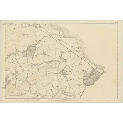 1853 Map of Haddingtonshire, Sheet 12, 1854 Print