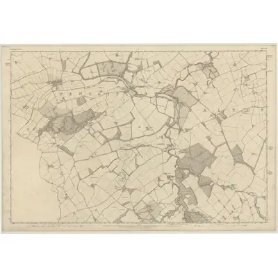 1853 Map of Haddingtonshire, Sheet 14, 1855 Print