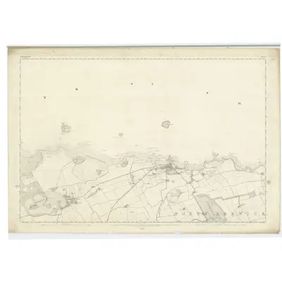 1853 Map of Haddingtonshire, Sheet 2, 1854 Print