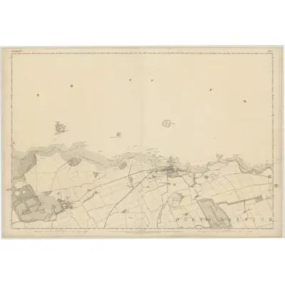 1854 Map of Haddingtonshire, Sheet 2, 1855 Print