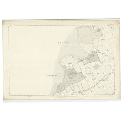1853 Map of Haddingtonshire, Sheet 4, 1854 Print