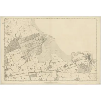 1853 Map of Haddingtonshire, Sheet 6, 1854 Print