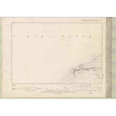 1892 Map of Haddingtonshire Sheet I.SE, 1895 Print