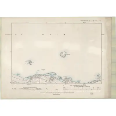 1893 Map of Haddingtonshire Sheet II.NE, 1895 Print
