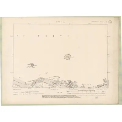 1906 Map of Haddingtonshire Sheet II.NE, 1908 Print