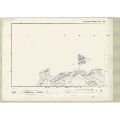 1893 Map of Haddingtonshire Sheet II.NW, 1895 Print