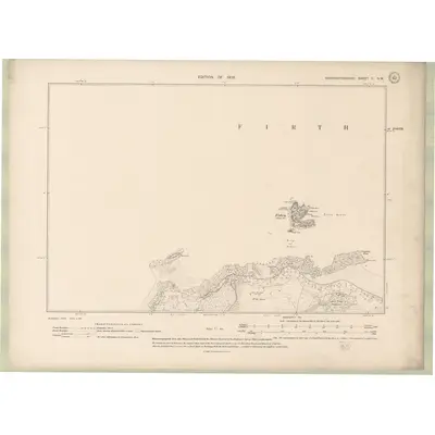 1906 Map of Haddingtonshire Sheet II.NW, 1908 Print