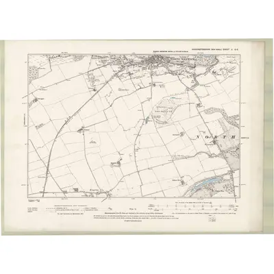 1893 Map of Haddingtonshire Sheet II.SE, 1895 Print