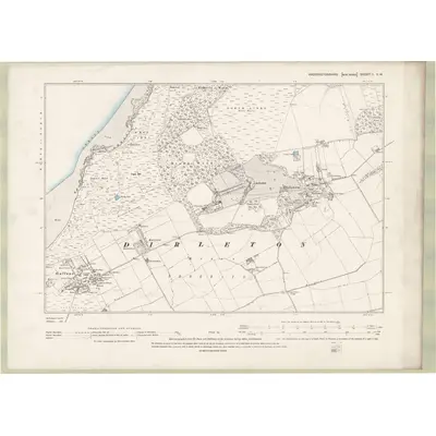 1893 Map of Haddingtonshire Sheet II.SW, 1895 Print