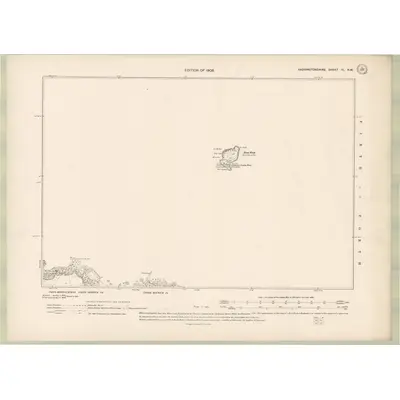 1906 Map of Haddingtonshire Sheet III.NW, 1908 Print