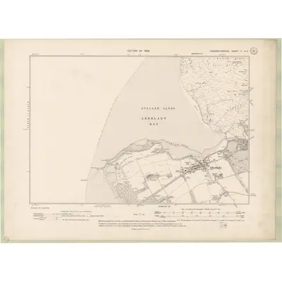 1906 Map of Haddingtonshire Sheet IV.NE, 1908 Print