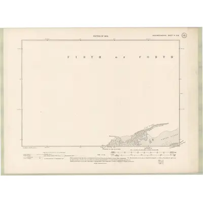 1906 Map of Haddingtonshire Sheet IV.SW, 1908 Print