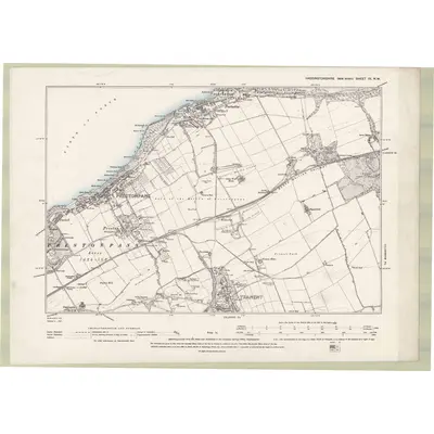 1892 Map of Haddingtonshire Sheet IX.NW, 1895 Print
