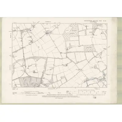 1892 Map of Haddingtonshire Sheet IX.SE, 1895 Print