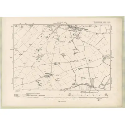 1906 Map of Haddingtonshire Sheet IX.SW, 1908 Print