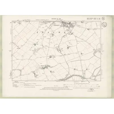 1932 Map of Haddingtonshire Sheet IX.SW, 1934 Print