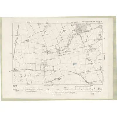 1892 Map of Haddingtonshire Sheet V.NE, 1896 Print