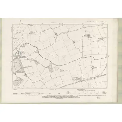 1892 Map of Haddingtonshire Sheet V.NW, 1895 Print