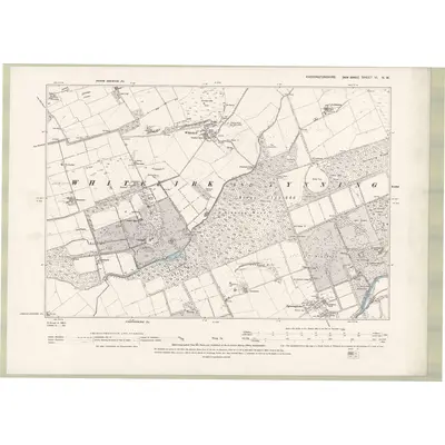 1893 Map of Haddingtonshire Sheet VI.NW, 1895 Print