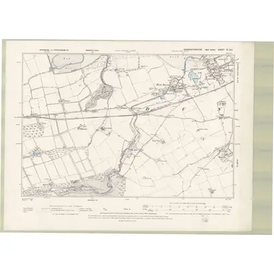 1893 Map of Haddingtonshire Sheet VI.SE, 1895 Print