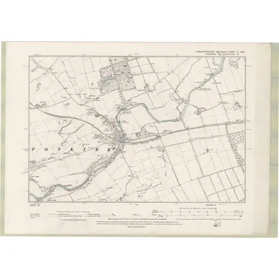 1892 Map of Haddingtonshire Sheet VI.SW, 1895 Print