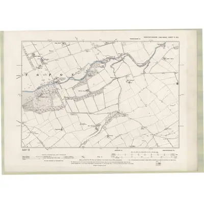 1893 Map of Haddingtonshire Sheet X.NE, 1895 Print