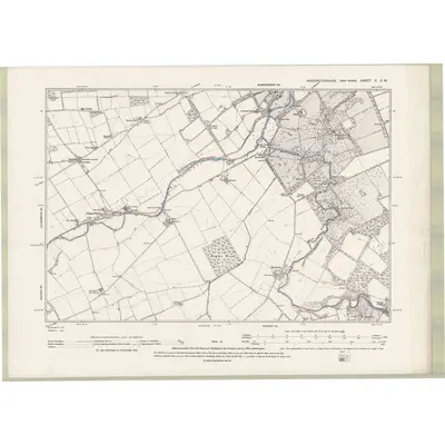 1892 Map of Haddingtonshire Sheet X.SW, 1895 Print