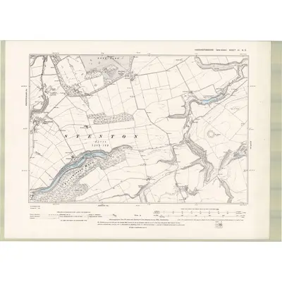 1893 Map of Haddingtonshire Sheet XI.NE, 1895 Print