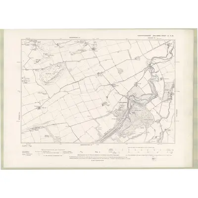 1893 Map of Haddingtonshire Sheet XI.NW, 1895 Print