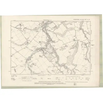 1893 Map of Haddingtonshire Sheet XI.SW, 1895 Print