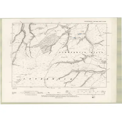 1893 Map of Haddingtonshire Sheet XII.SW, 1895 Print