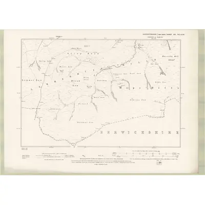 1892 Map of Haddingtonshire Sheet XIX.NE & SE, 1895 Print
