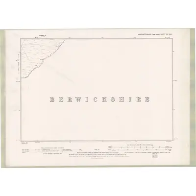 1892 Map of Haddingtonshire Sheet XIX.SW, 1895 Print