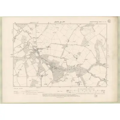 1906 Map of Haddingtonshire Sheet XV.NE, 1908 Print