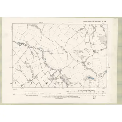 1892 Map of Haddingtonshire Sheet XV.SW, 1895 Print