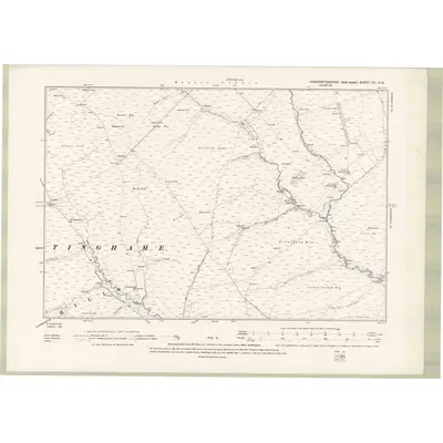 1892 Map of Haddingtonshire Sheet XVI.NE, 1895 Print