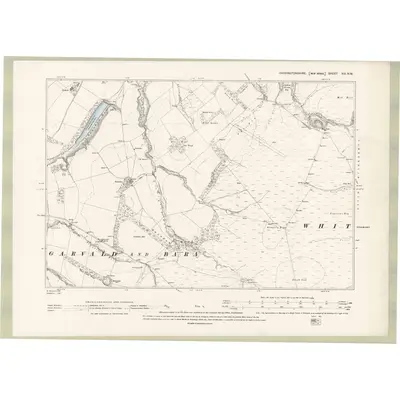 1892 Map of Haddingtonshire Sheet XVI.NW, 1895 Print