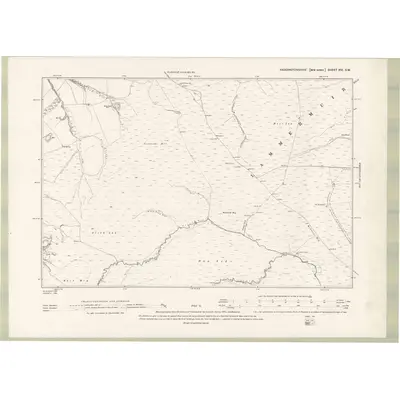 1892 Map of Haddingtonshire Sheet XVI.SW, 1895 Print
