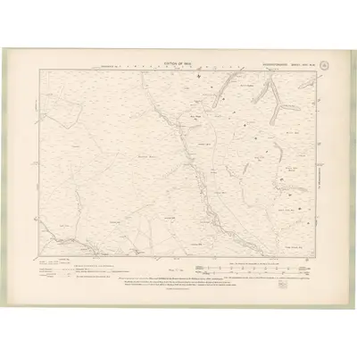 1906 Map of Haddingtonshire Sheet XVII.NW, 1908 Print