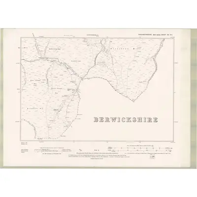 1892 Map of Haddingtonshire Sheet XX.NE, 1895 Print