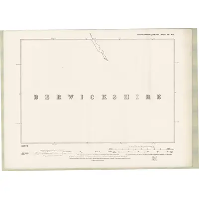 1893 Map of Haddingtonshire Sheet XXI.NW, 1895 Print