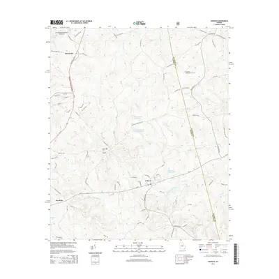 2014 Map of Haddock, 2014 Print