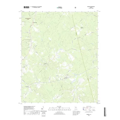 2020 Map of Haddock, 2020 Print