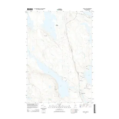 2014 Map of Hadley Lake, 2014 Print