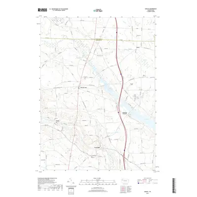 2019 Map of Hadley, 2019 Print