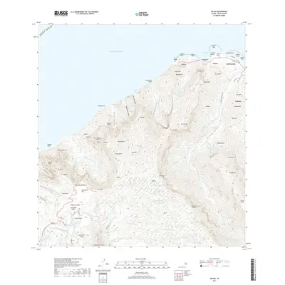 2017 Map of Haena, 2017 Print