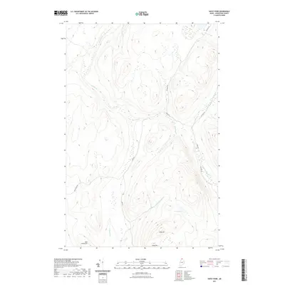 2021 Map of Hafey Pond, 2021 Print