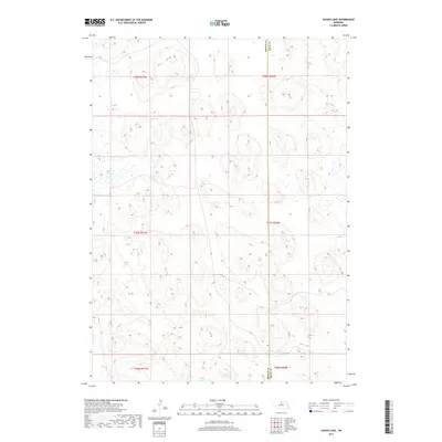 2017 Map of Hagan Lake, 2017 Print