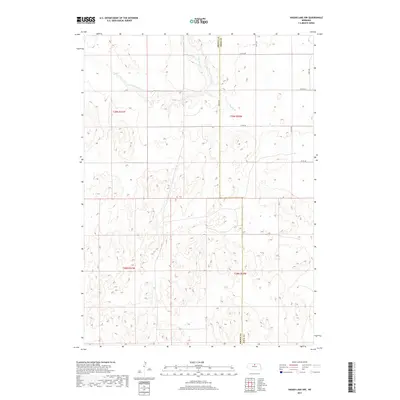 2017 Map of Hagan Lake NW, 2017 Print