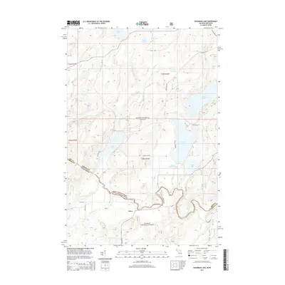 2014 Map of Hagerman Lake, 2014 Print